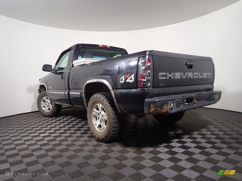 2001 Silverado 1500 Regular Cab 4x4 - Onyx Black / Graphite photo #7