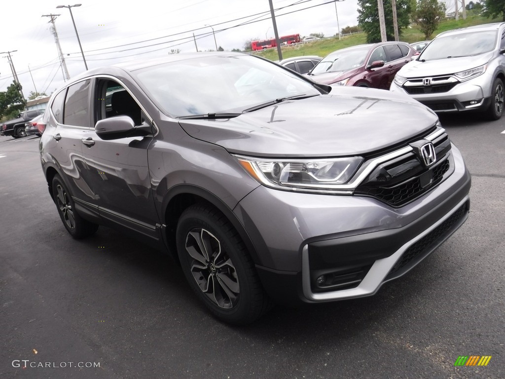 2021 CR-V EX AWD - Modern Steel Metallic / Black photo #6