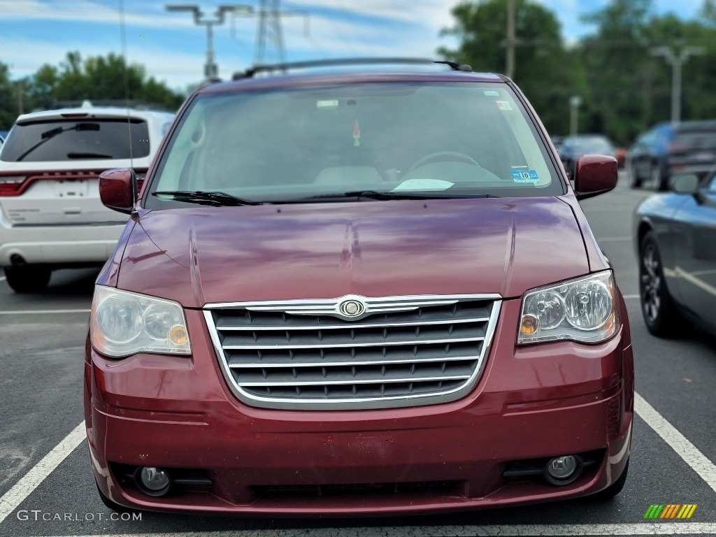2010 Town & Country Touring - Deep Cherry Red Crystal Pearl / Medium Slate Gray/Light Shale photo #2