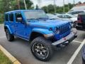 Hydro Blue Pearl 2022 Jeep Wrangler Unlimited Rubicon 4x4 Exterior