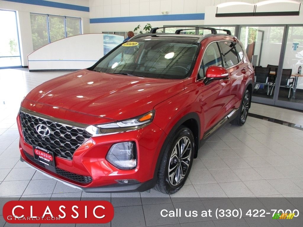 2020 Santa Fe Limited 2.0 AWD - Lava Orange / Espresso/Gray photo #1