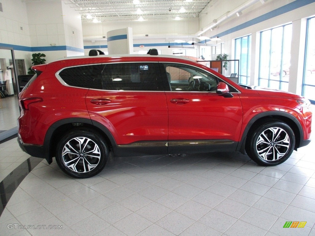 2020 Santa Fe Limited 2.0 AWD - Lava Orange / Espresso/Gray photo #4