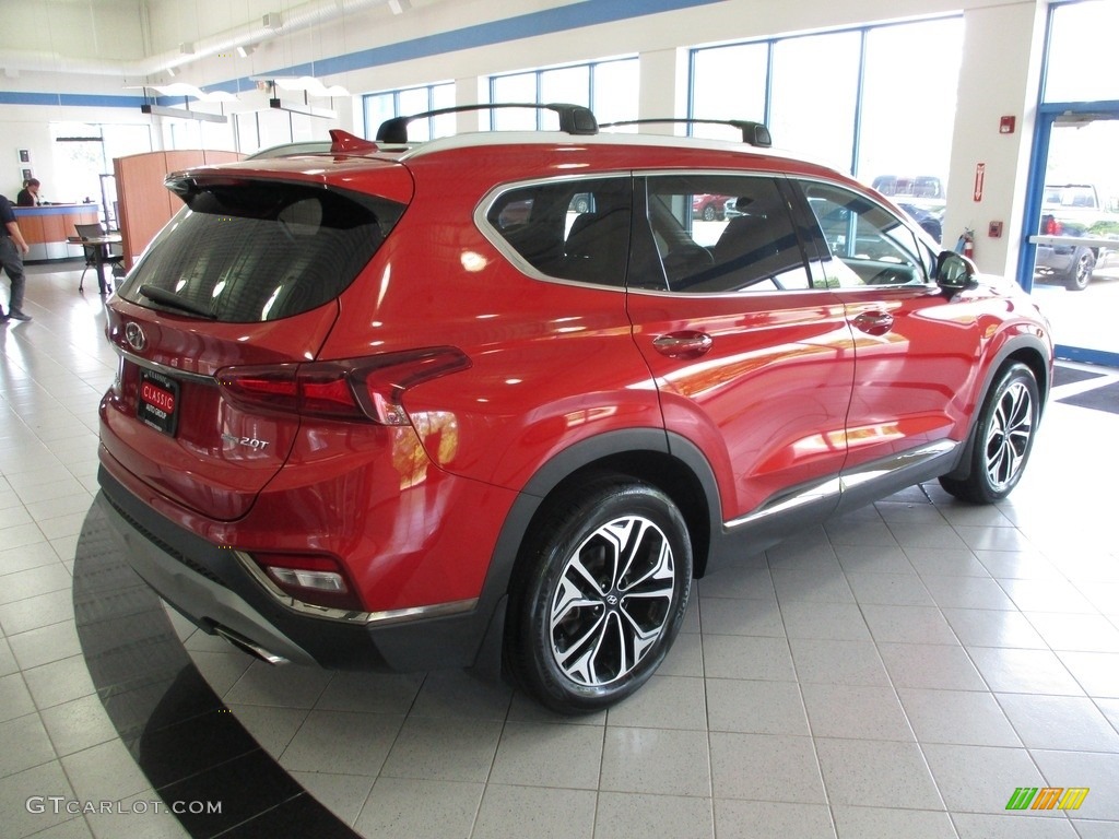 2020 Santa Fe Limited 2.0 AWD - Lava Orange / Espresso/Gray photo #7