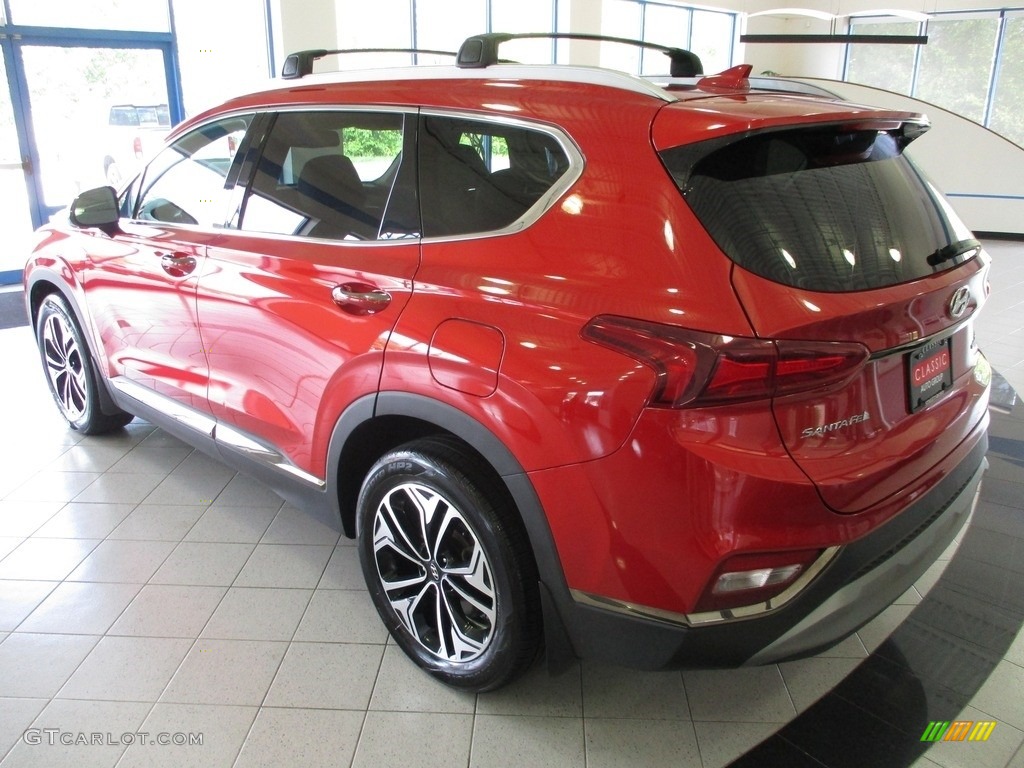 2020 Santa Fe Limited 2.0 AWD - Lava Orange / Espresso/Gray photo #9