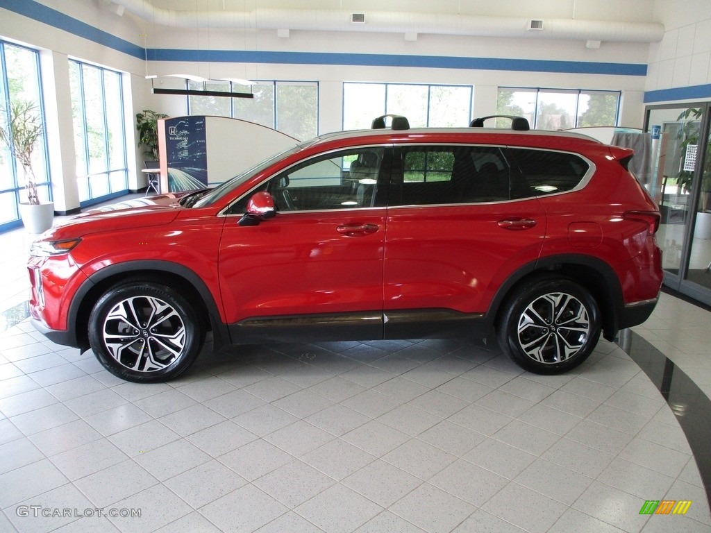 2020 Santa Fe Limited 2.0 AWD - Lava Orange / Espresso/Gray photo #10