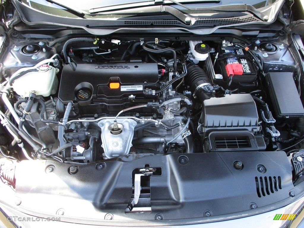 2020 Civic LX Sedan - Modern Steel Metallic / Black photo #15