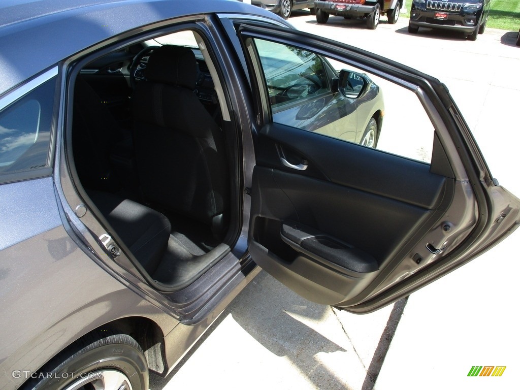 2020 Civic LX Sedan - Modern Steel Metallic / Black photo #20