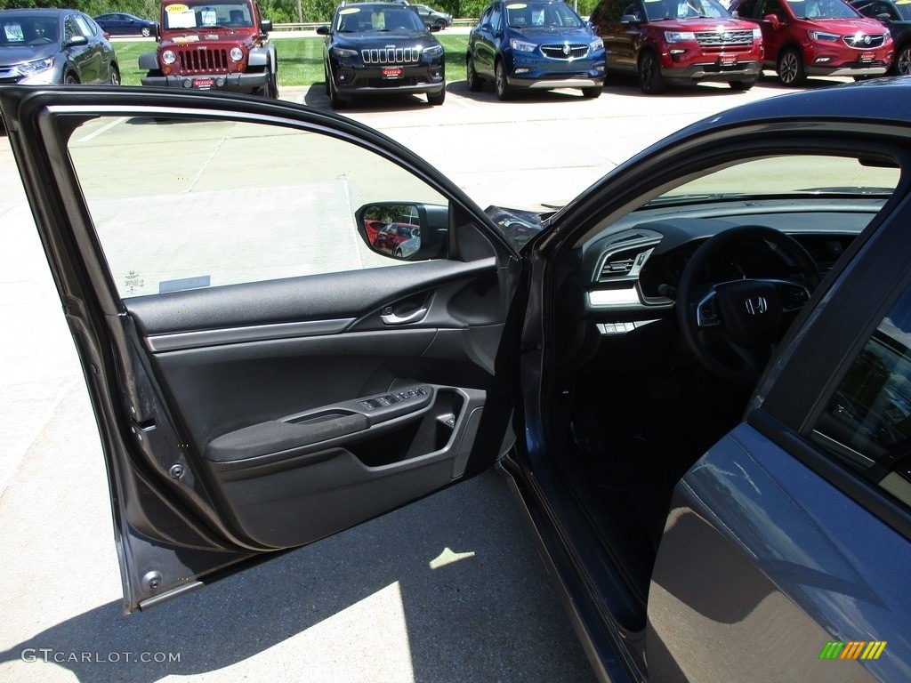 2020 Civic LX Sedan - Modern Steel Metallic / Black photo #26