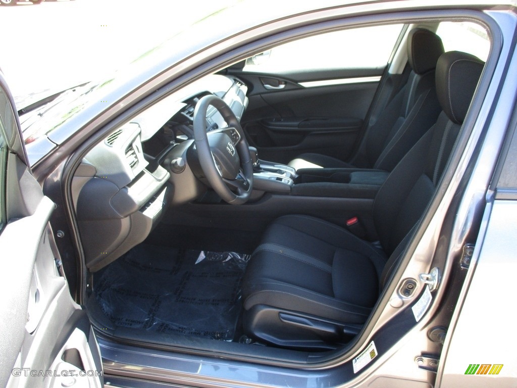 2020 Civic LX Sedan - Modern Steel Metallic / Black photo #27
