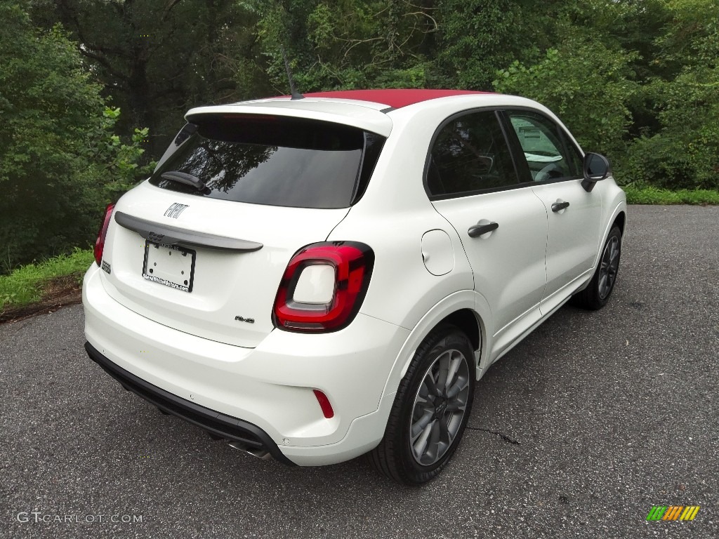 2022 500X Sport AWD - Bianco Gelato (White) / Slate Blue photo #6