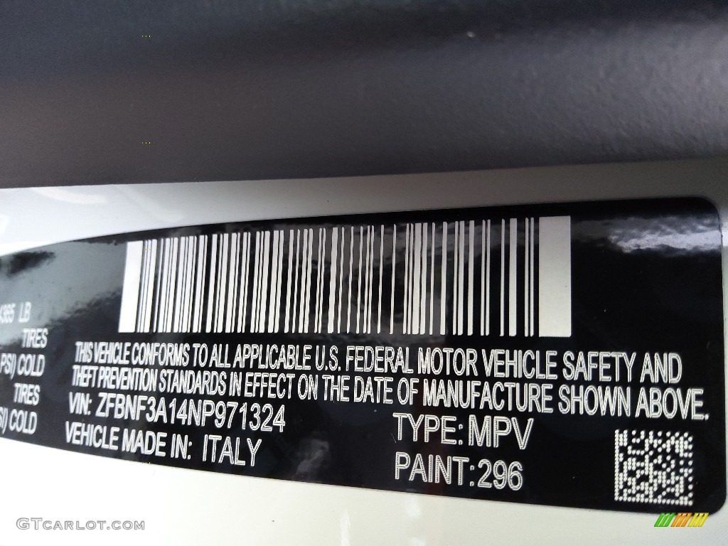 2022 Fiat 500X Sport AWD Color Code Photos