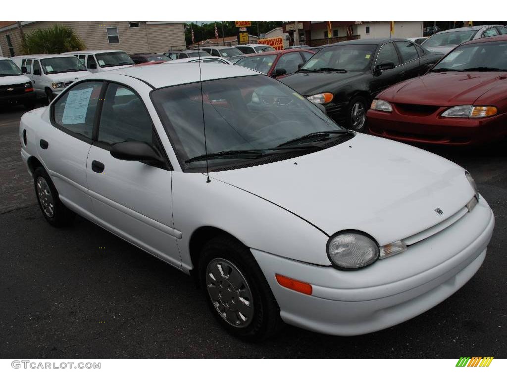 1999 Neon Highline Sedan - Bright White / Agate photo #4