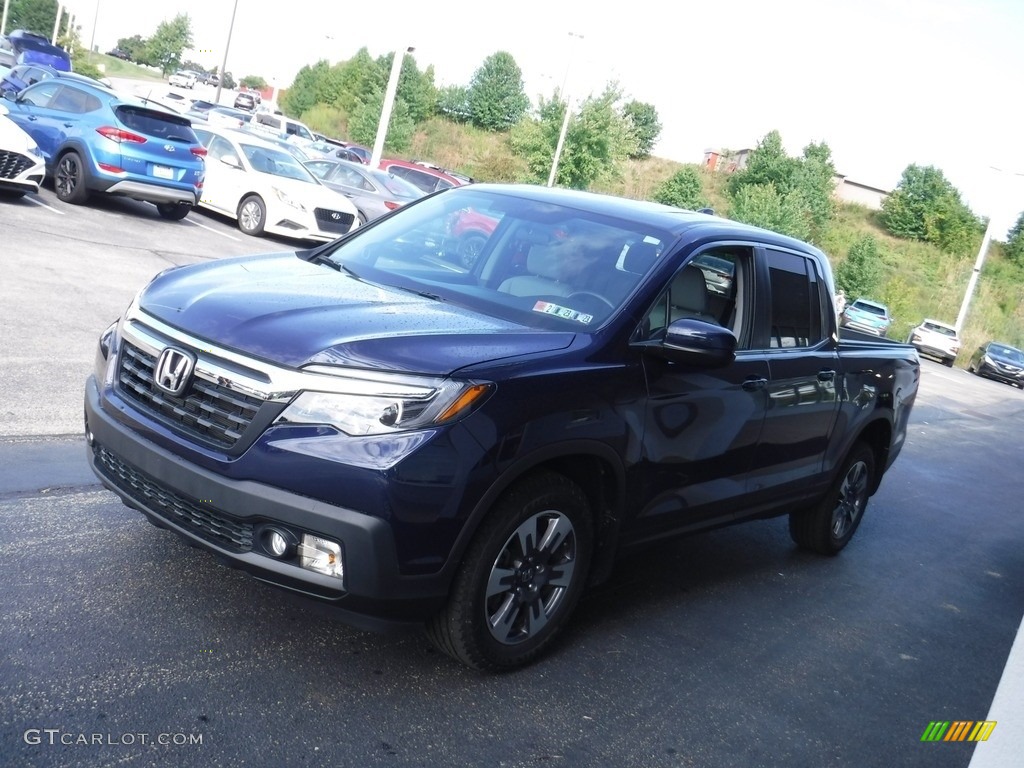 2019 Ridgeline RTL AWD - Obsidian Blue Pearl / Gray photo #6