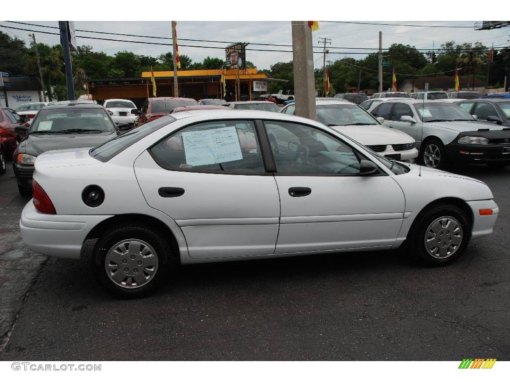 1999 Neon Highline Sedan - Bright White / Agate photo #7