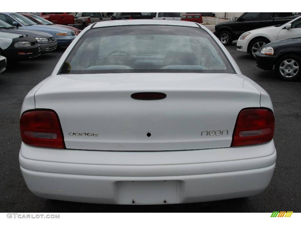 1999 Neon Highline Sedan - Bright White / Agate photo #8