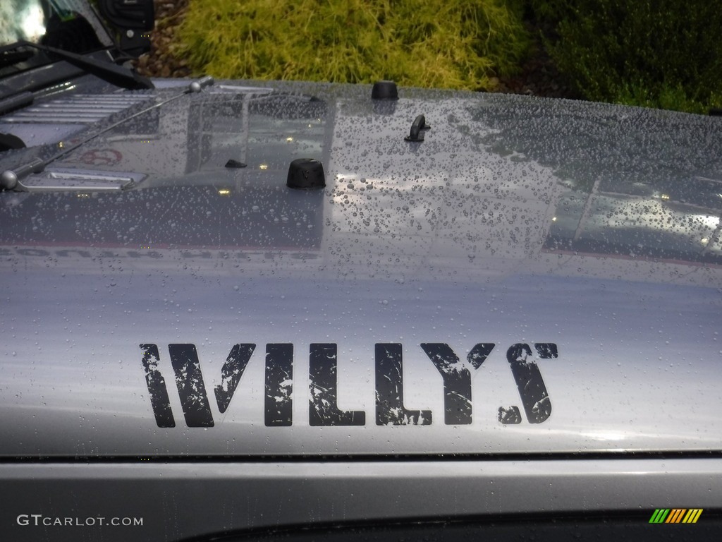 2016 Wrangler Willys Wheeler 4x4 - Billet Silver Metallic / Black photo #9