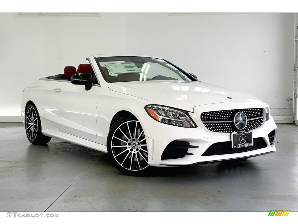 Polar White 2022 Mercedes-Benz C 300 Cabriolet Exterior Photo #144713239