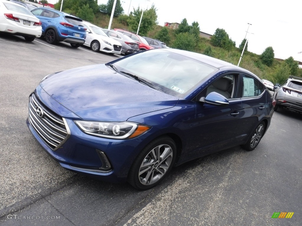 2018 Elantra Limited - Electric Blue / Gray photo #5