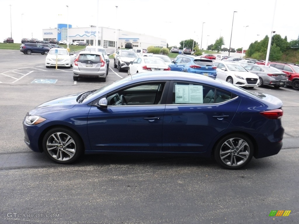 2018 Elantra Limited - Electric Blue / Gray photo #6