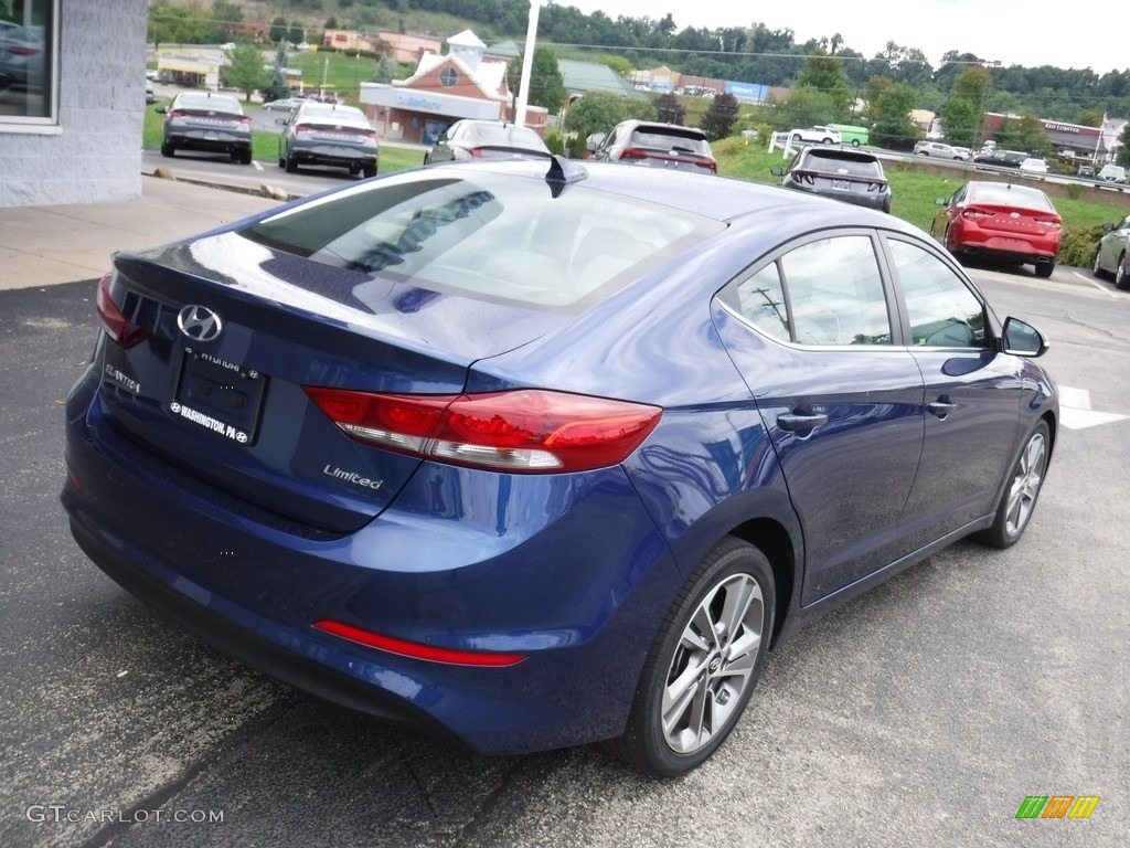 2018 Elantra Limited - Electric Blue / Gray photo #9