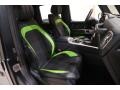 2021 Mercedes-Benz G Black w/Lime Green Accents Interior Front Seat Photo