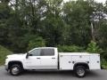 Summit White 2022 Chevrolet Silverado 3500HD Work Truck Crew Cab Chassis Exterior