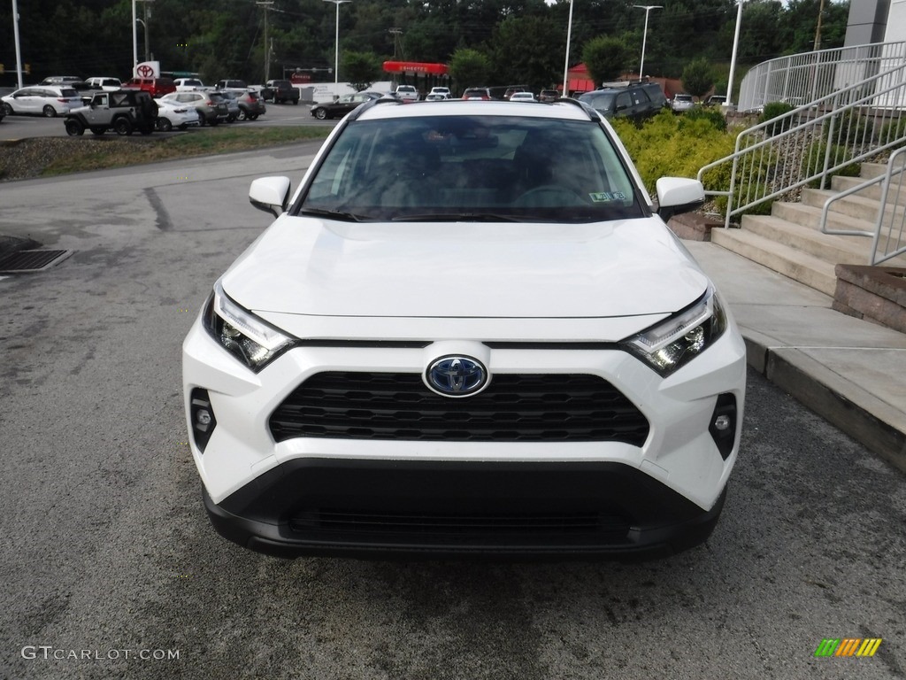 2022 RAV4 XLE  Premium AWD Hybrid - Blizzard Pearl / Black photo #14