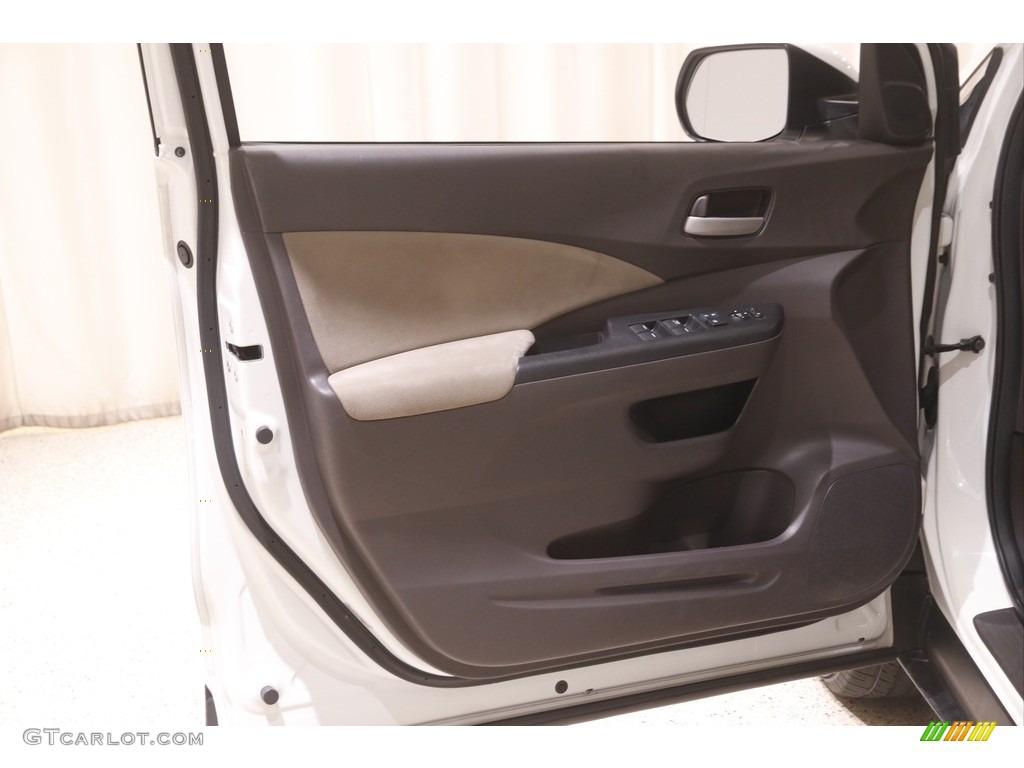 2014 CR-V EX AWD - White Diamond Pearl / Beige photo #4
