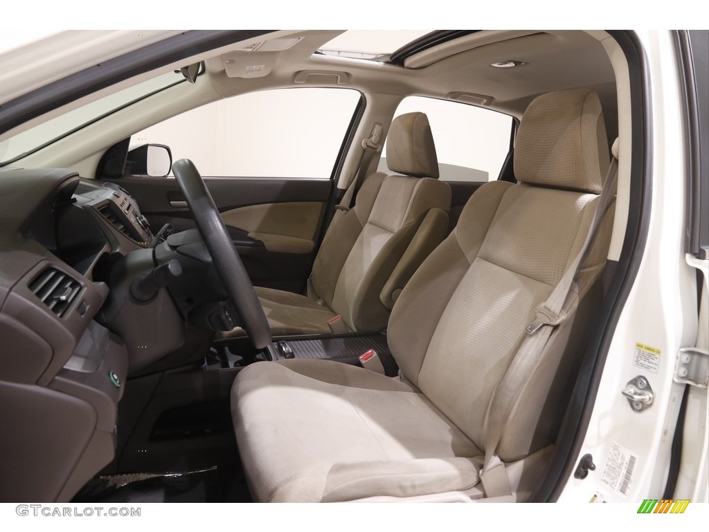 2014 CR-V EX AWD - White Diamond Pearl / Beige photo #5