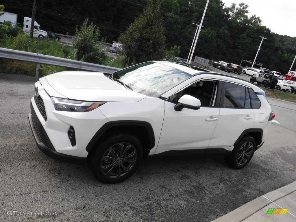 2022 RAV4 XLE  Premium AWD Hybrid - Blizzard Pearl / Black photo #16