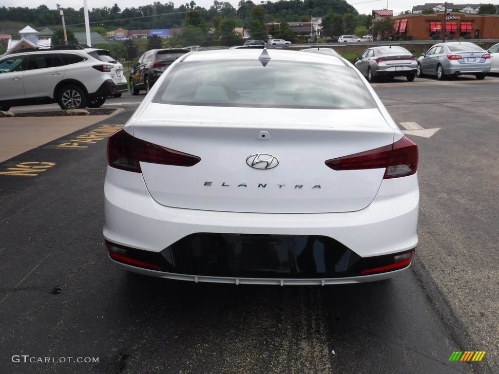 2019 Elantra Value Edition - Quartz White Pearl / Beige photo #8