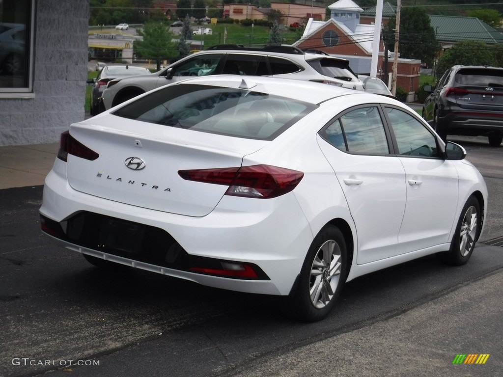 2019 Elantra Value Edition - Quartz White Pearl / Beige photo #9