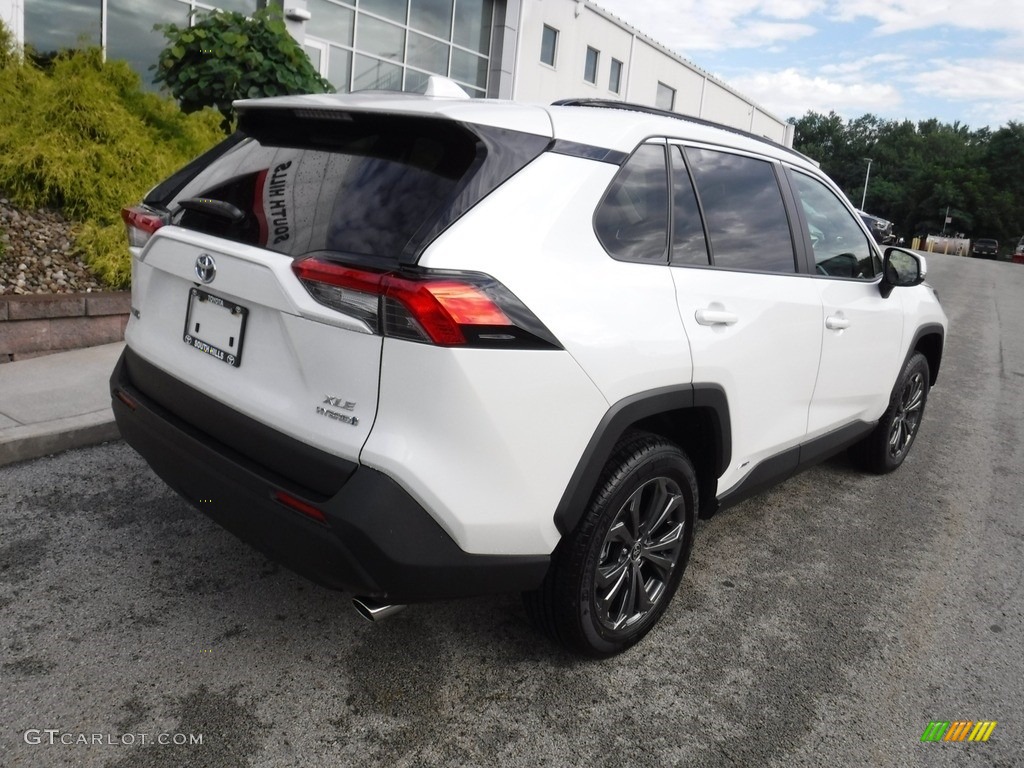 2022 RAV4 XLE  Premium AWD Hybrid - Blizzard Pearl / Black photo #19