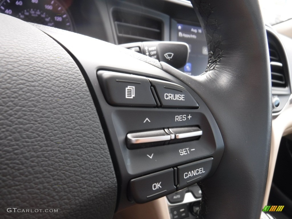 2019 Elantra Value Edition - Quartz White Pearl / Beige photo #27