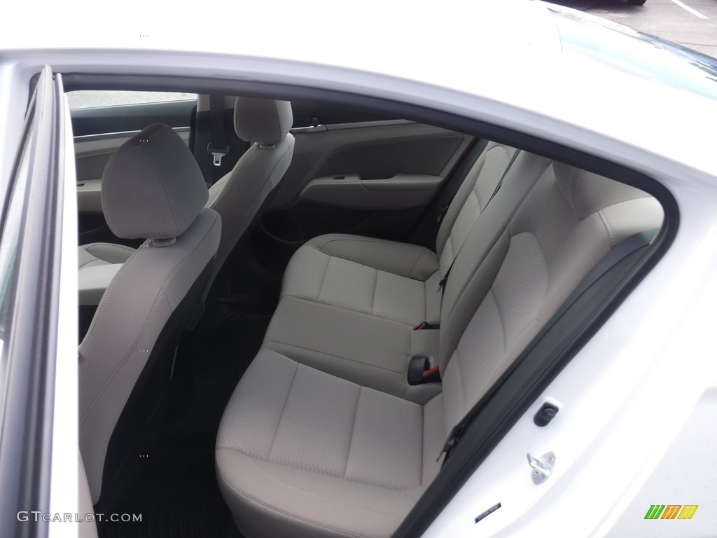 2019 Elantra Value Edition - Quartz White Pearl / Beige photo #32