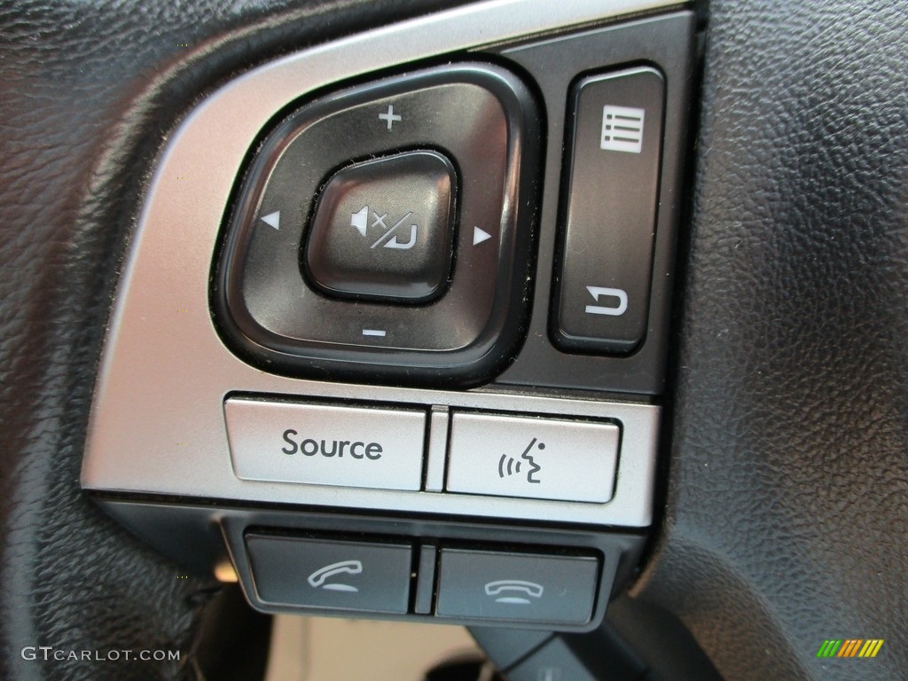 2015 Subaru Legacy 2.5i Limited Slate Black Steering Wheel Photo #144716092