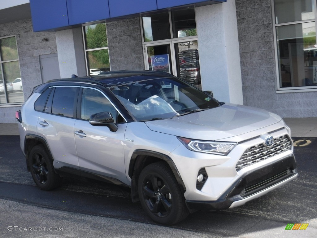 2019 RAV4 XSE AWD Hybrid - Silver Sky Metallic / Black photo #1