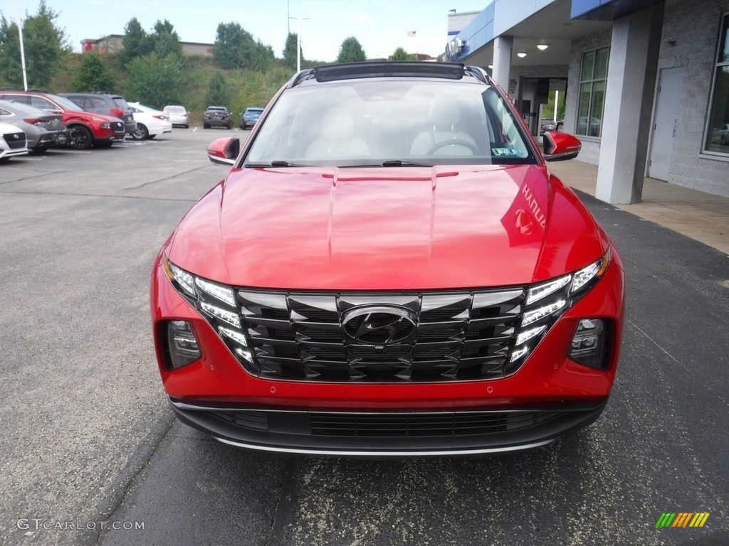 2022 Tucson Limited AWD - Calypso Red / Gray photo #4