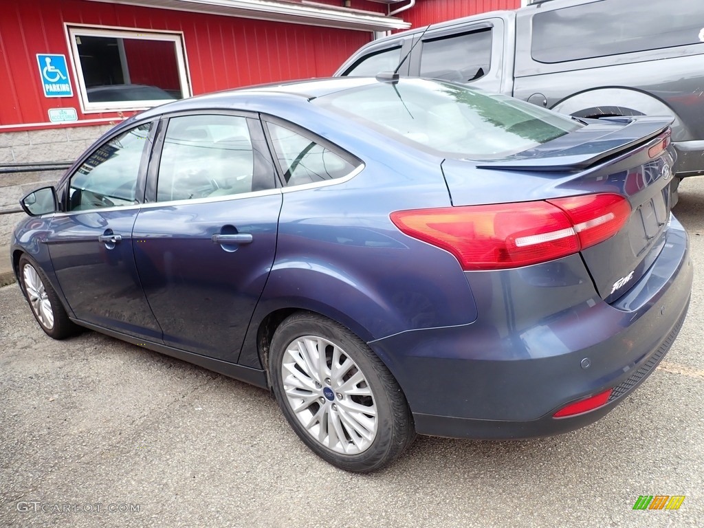 2018 Focus Titanium Sedan - Blue Metallic / Charcoal Black photo #2