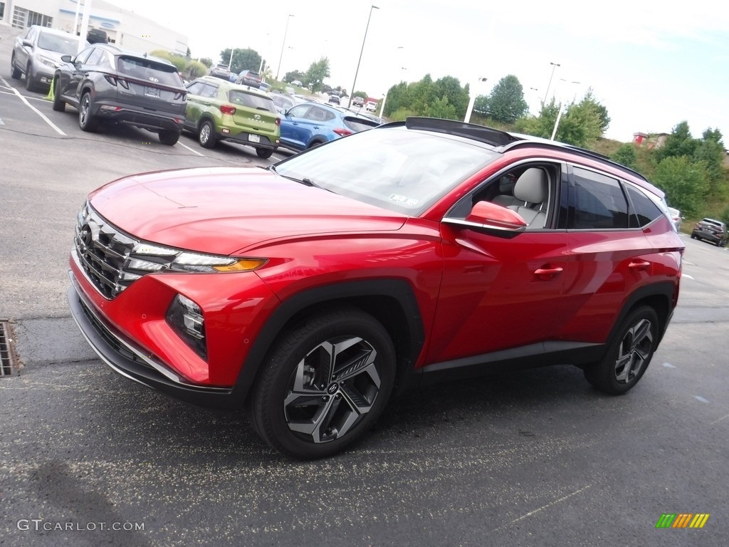 2022 Tucson Limited AWD - Calypso Red / Gray photo #5
