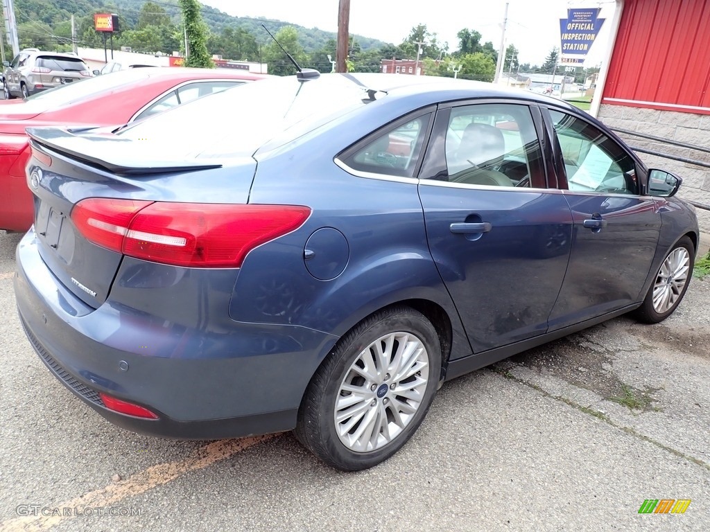 Blue Metallic 2018 Ford Focus Titanium Sedan Exterior Photo #144717604