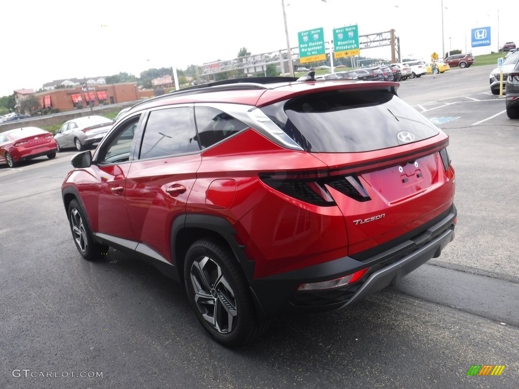 2022 Tucson Limited AWD - Calypso Red / Gray photo #7