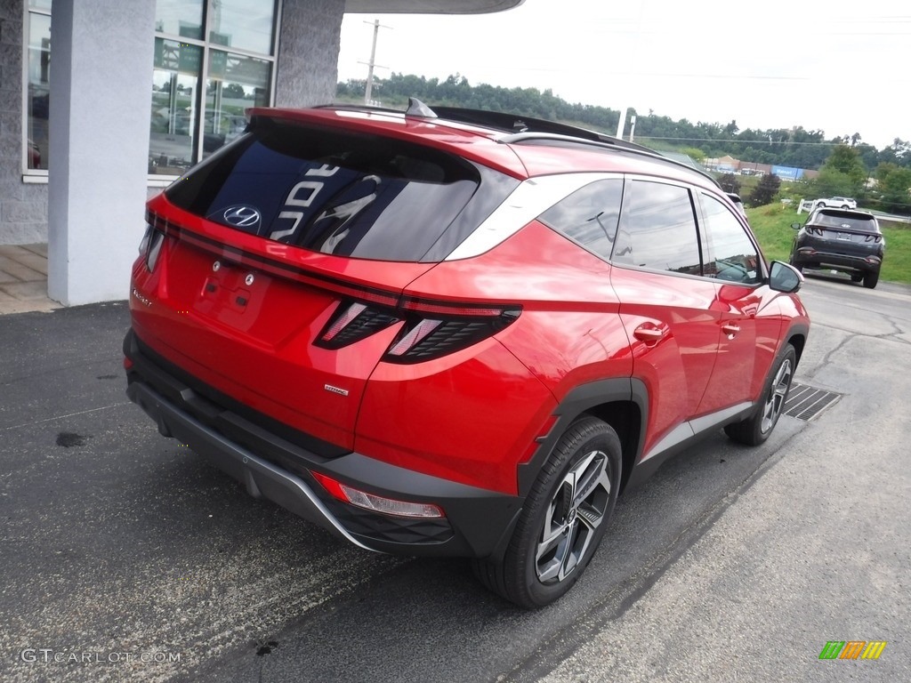 2022 Tucson Limited AWD - Calypso Red / Gray photo #9