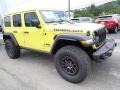 Front 3/4 View of 2022 Wrangler Unlimited Rubicon 4x4