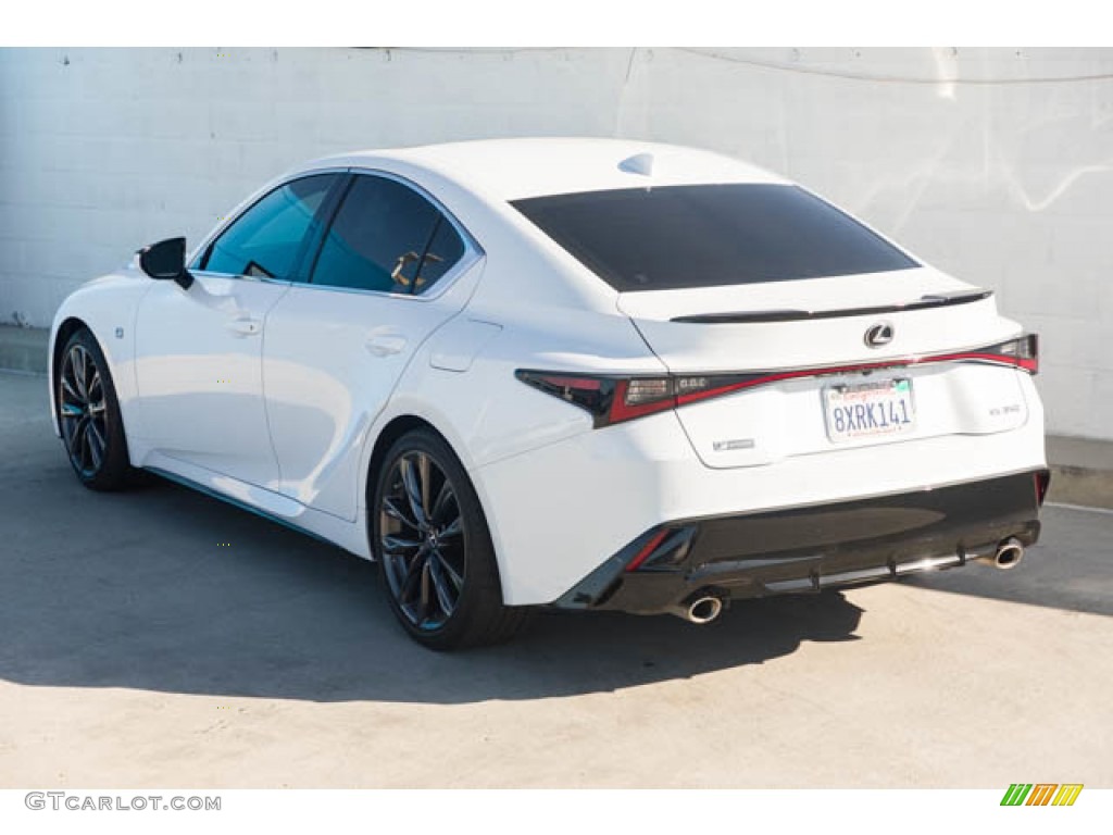 2021 IS 350 F Sport - Ultra White / Rioja Red photo #2