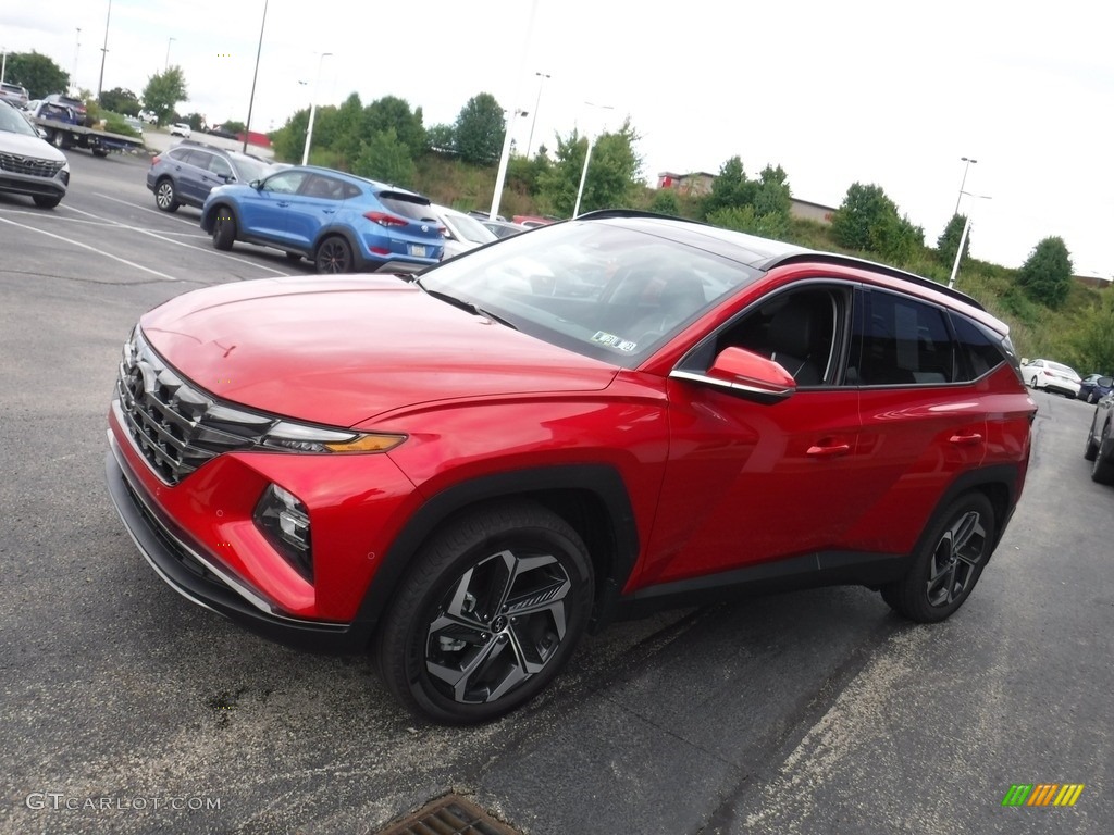 2022 Tucson Limited AWD - Calypso Red / Black photo #6