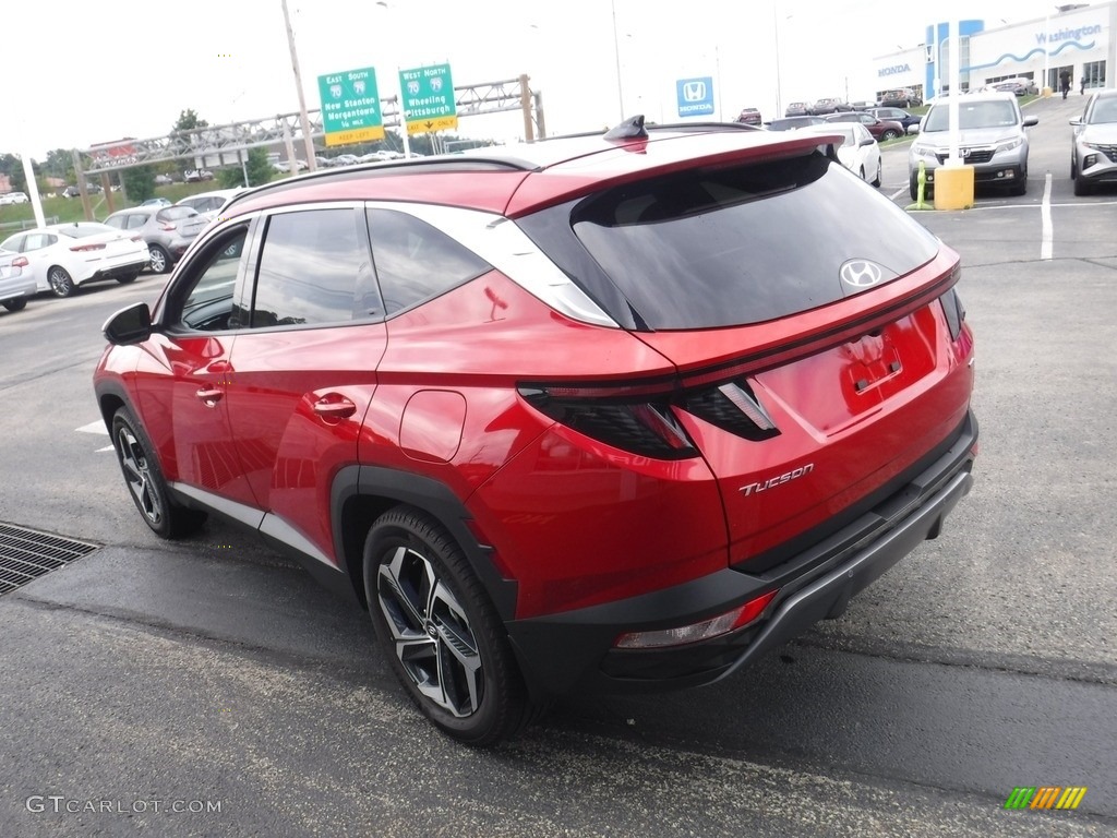 2022 Tucson Limited AWD - Calypso Red / Black photo #8