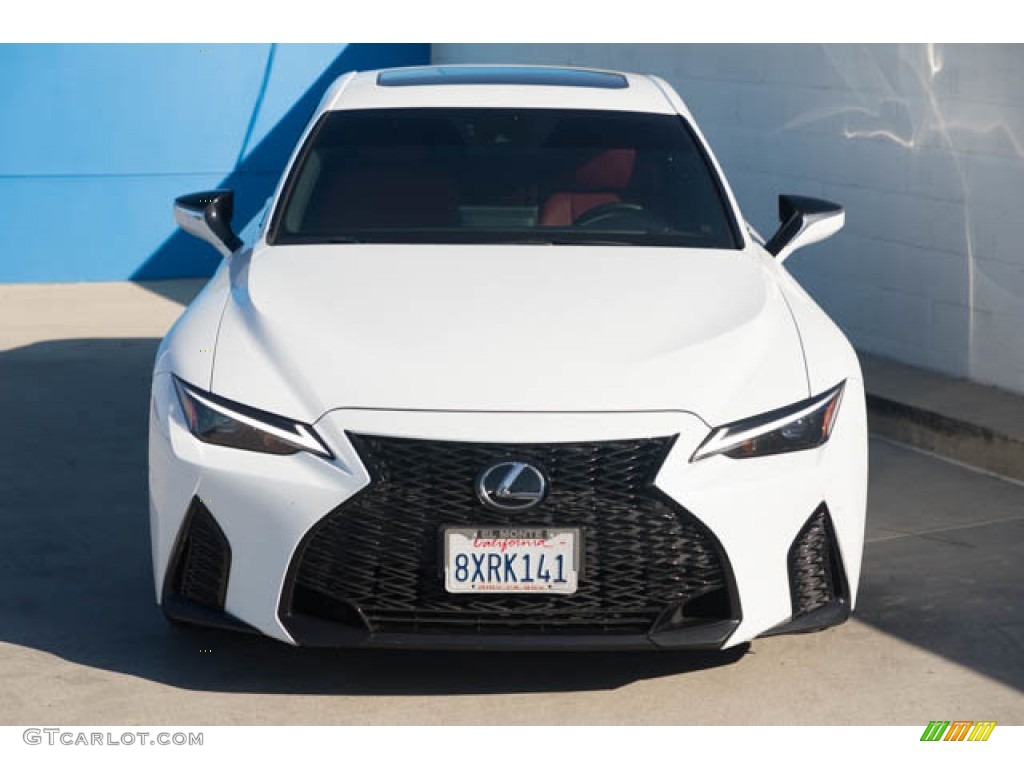 2021 IS 350 F Sport - Ultra White / Rioja Red photo #7