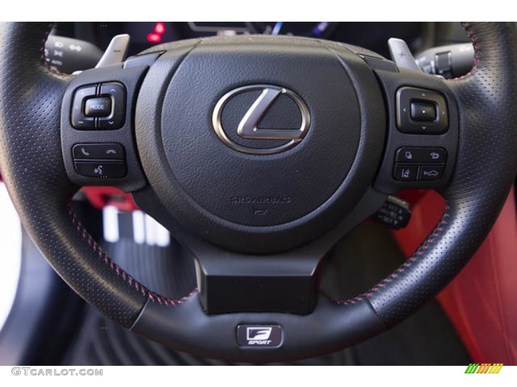 2021 IS 350 F Sport - Ultra White / Rioja Red photo #15