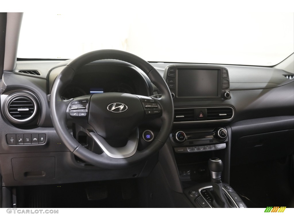2020 Hyundai Kona Ultimate AWD Black Dashboard Photo #144720211